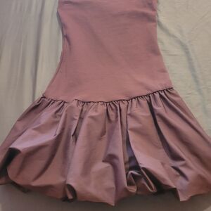 Brown Ruffled Dress